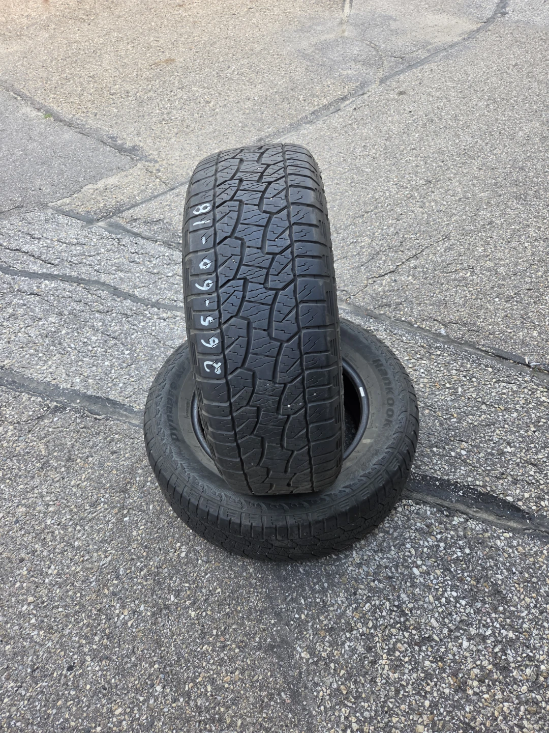 2 Tire Hankook Dynapro AT-M  265/60R18