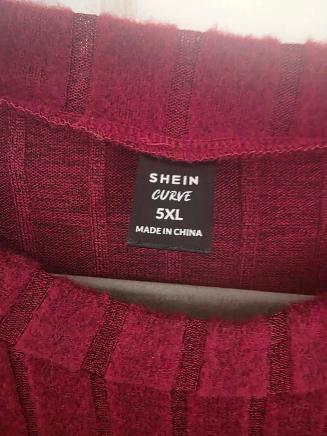SHEIN Curve Ribbed Long Sleeve Dress - photo 2
