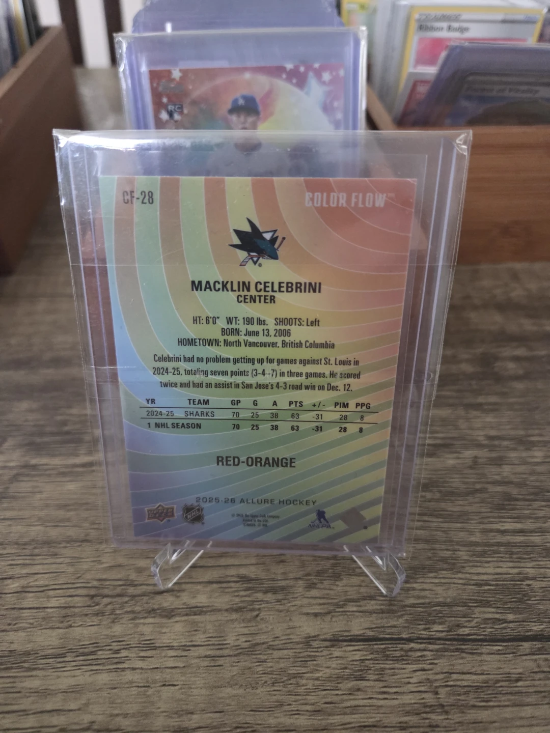 Macklin Celebrini RED/ORANGE - photo 2
