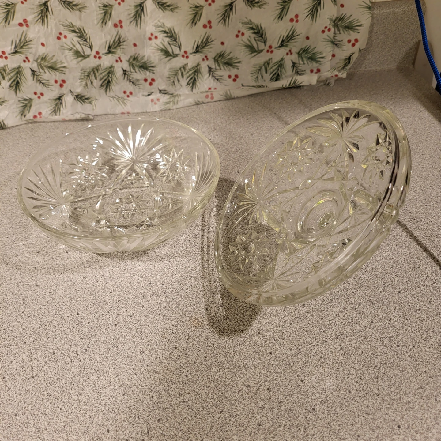 Crystal Glass Candy Dish with Lid - photo 2
