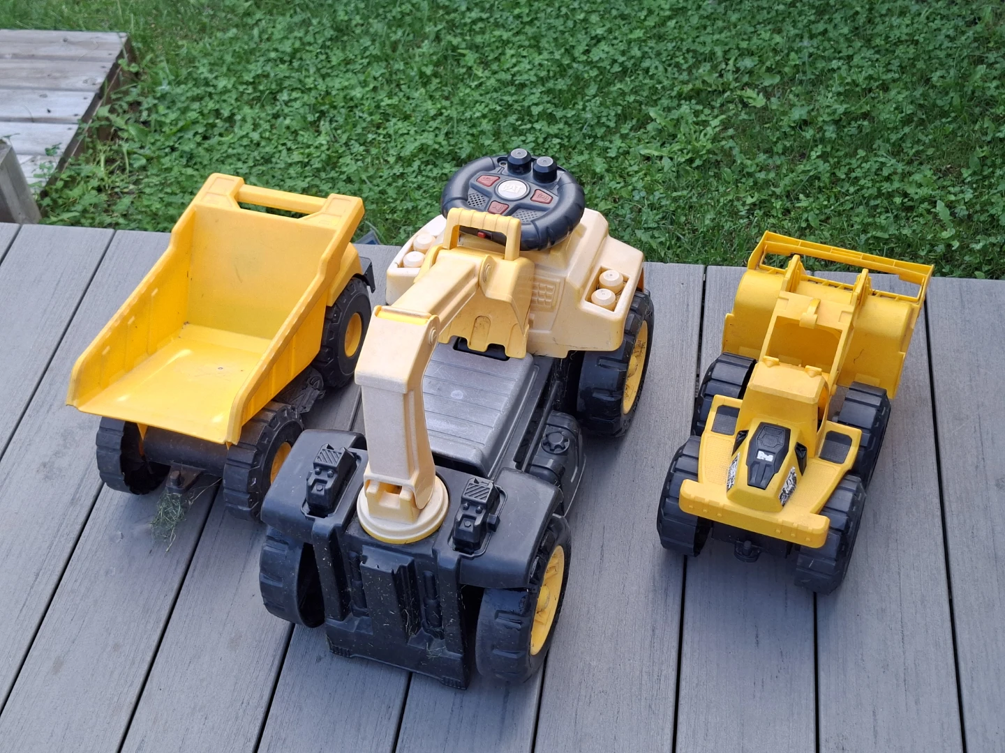 Yellow Construction Toy Truck Set