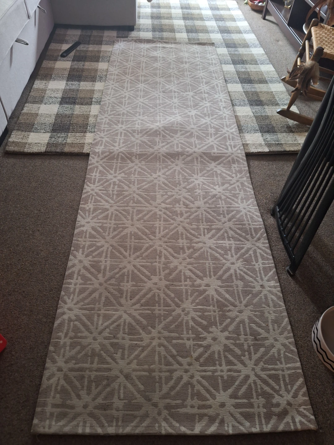 2 Runner Rugs with Geometric Pattern - photo 2