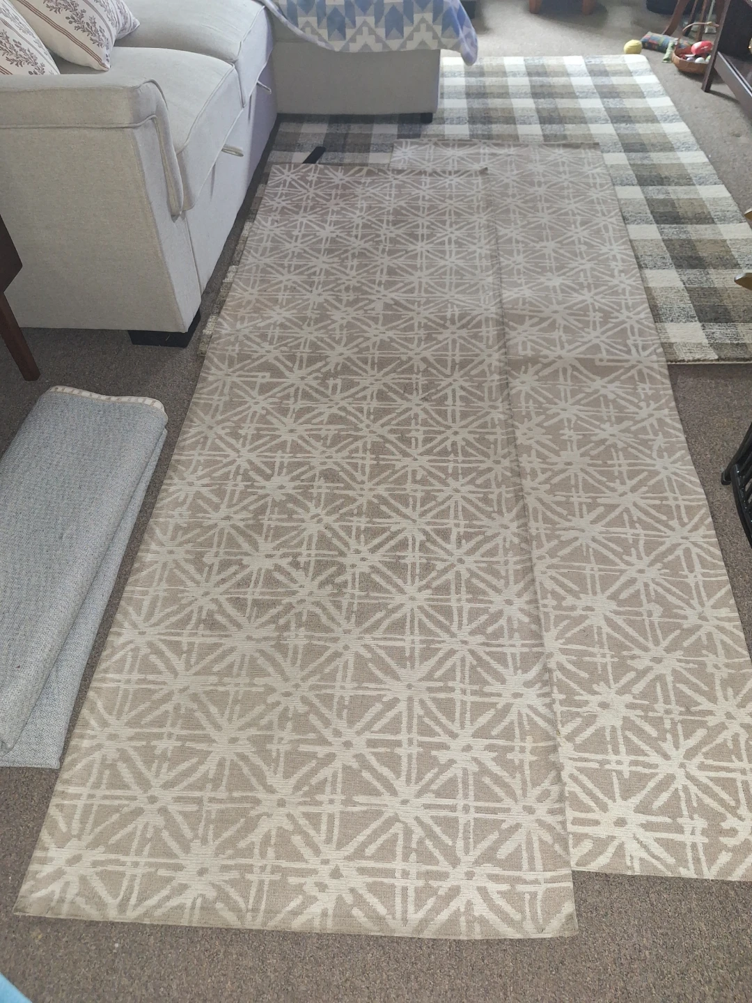 2 Runner Rugs with Geometric Pattern - photo 4