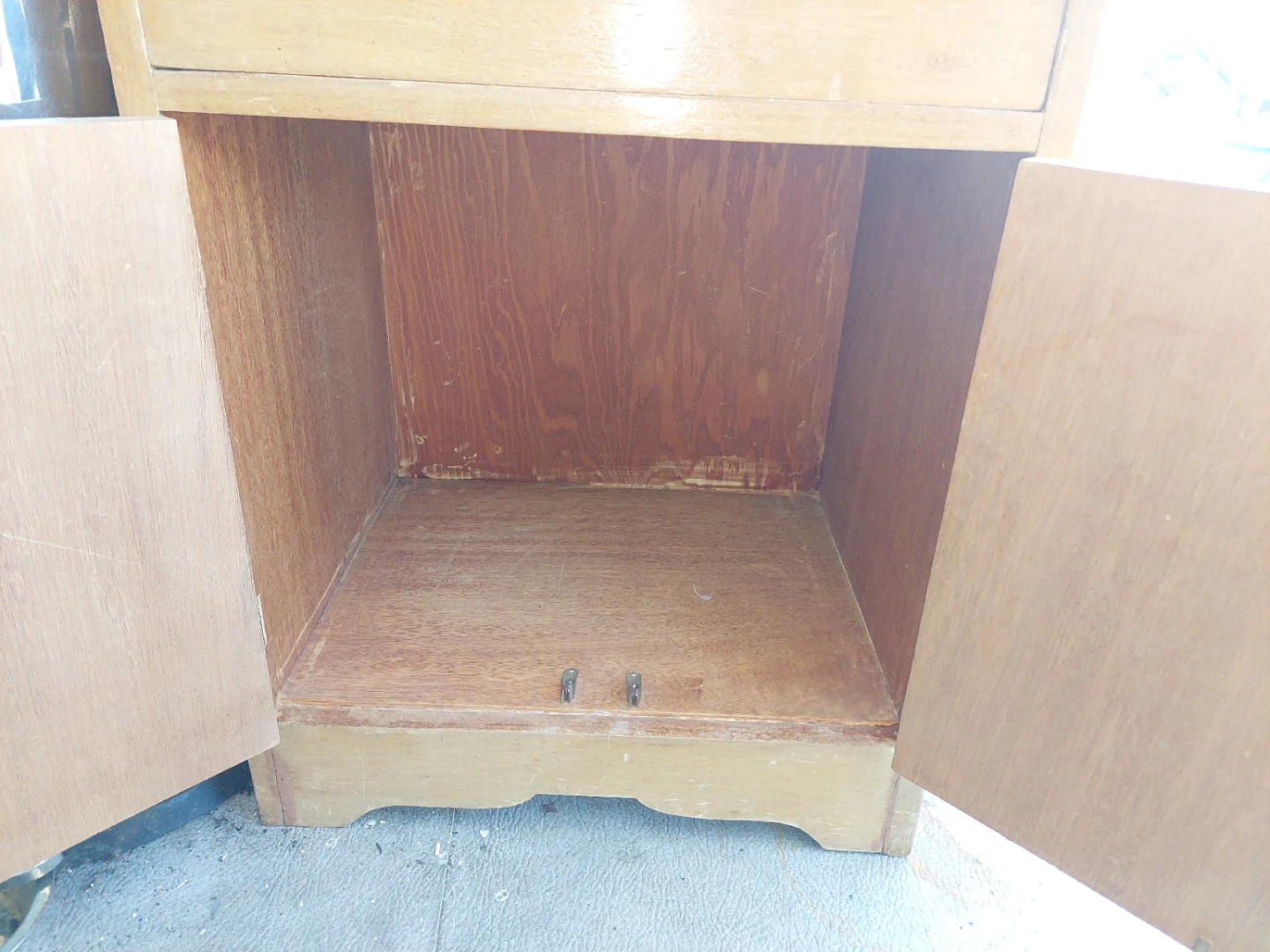 Vintage Wooden Cabinet with Brass Knobs - photo 3