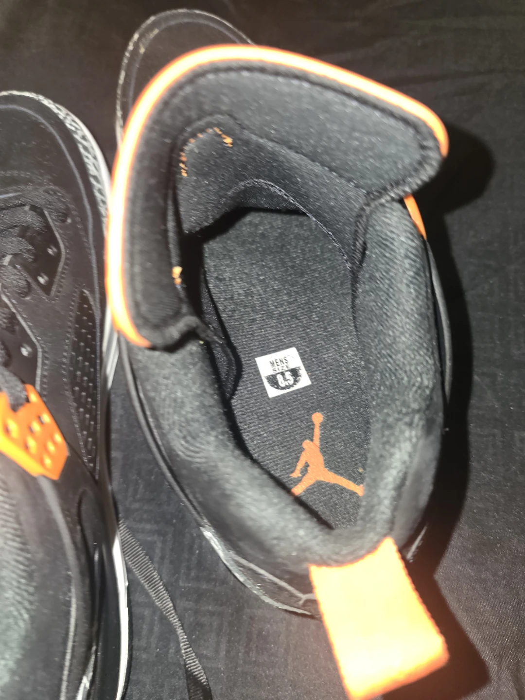 Air Jordan 3 Retro Black Cement Orange - photo 4