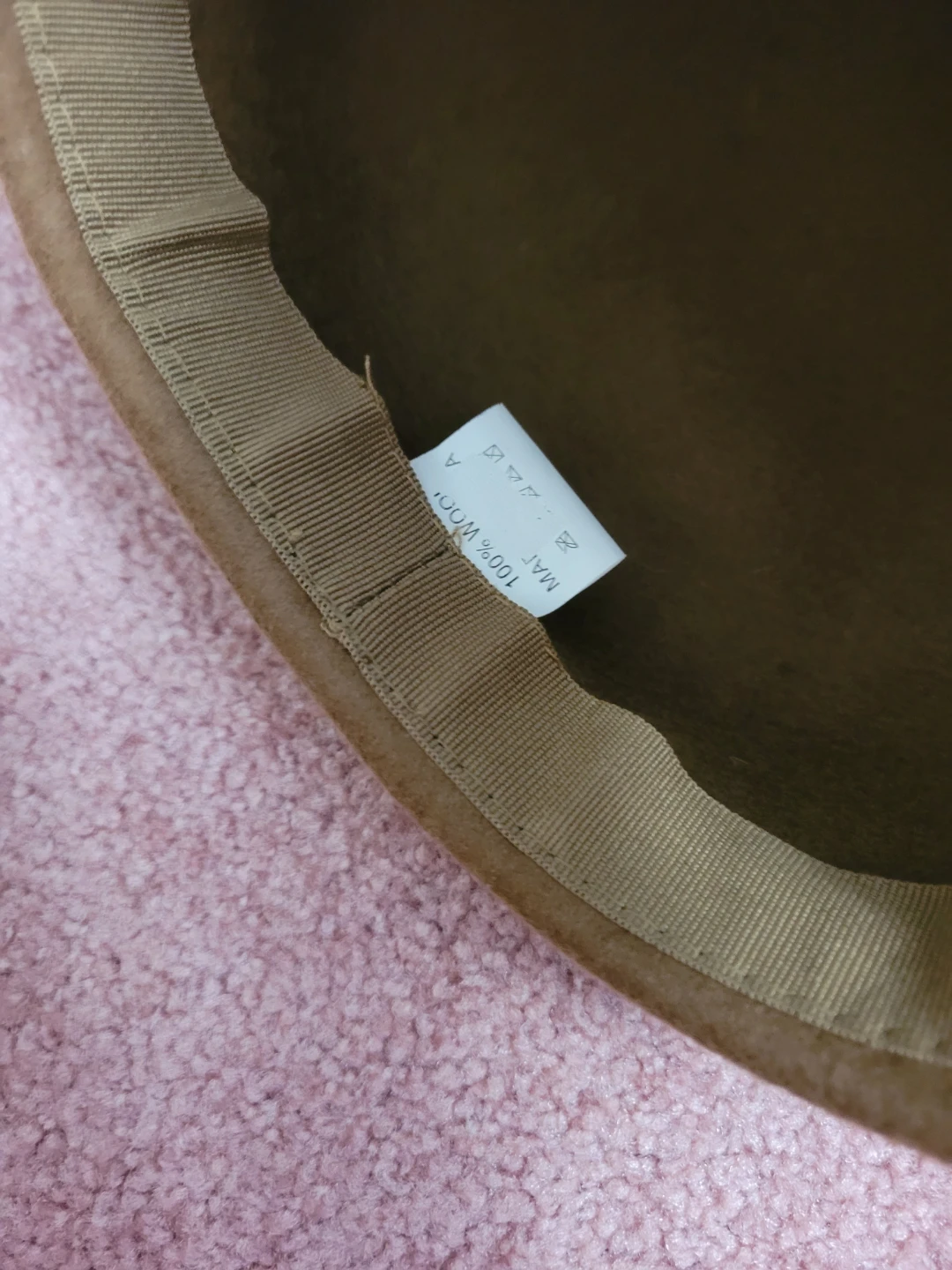 Brown 100% Wool Hat with Fur Pom-Pom and Feather - photo 5
