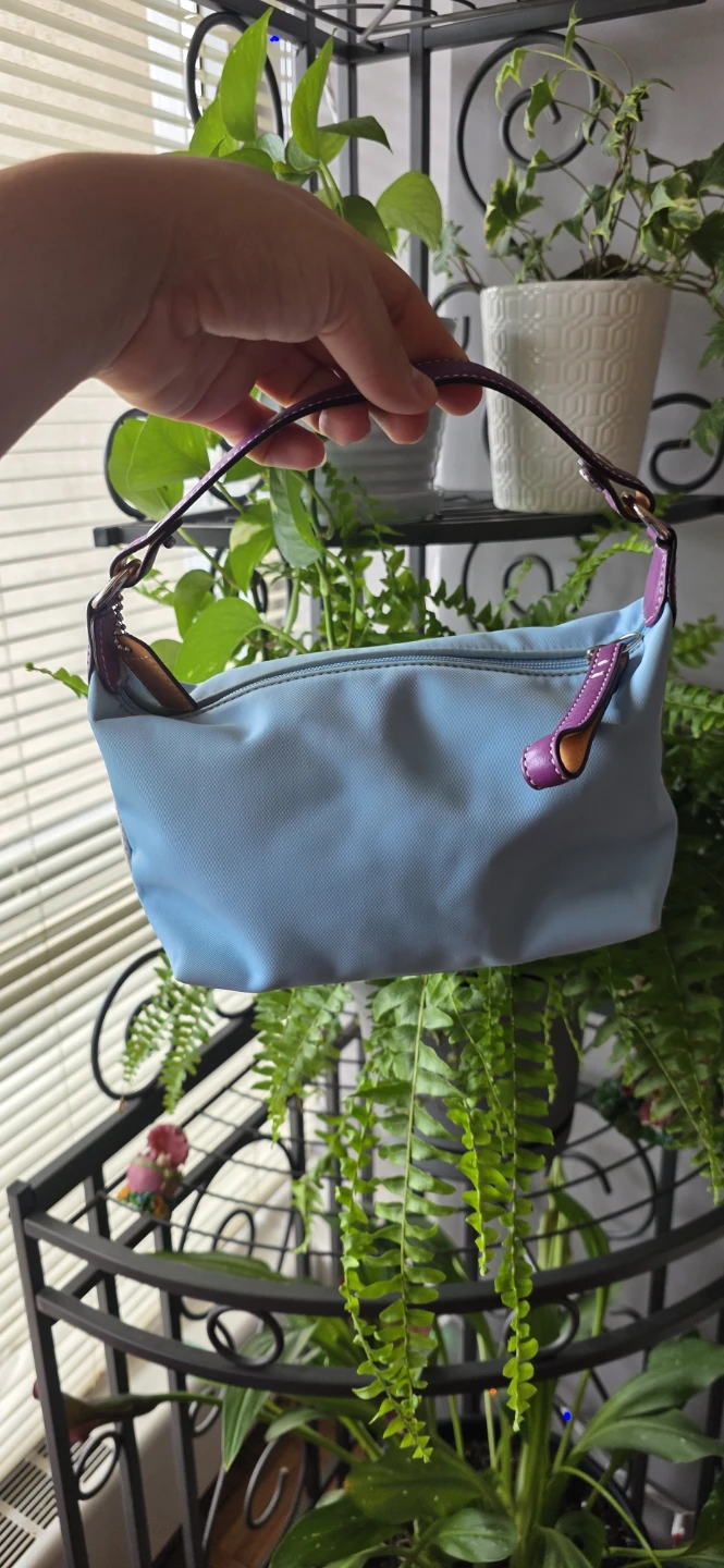 Vintage Y2K Coach Baby Blue Nylon Mini Bag - Like New - photo 2