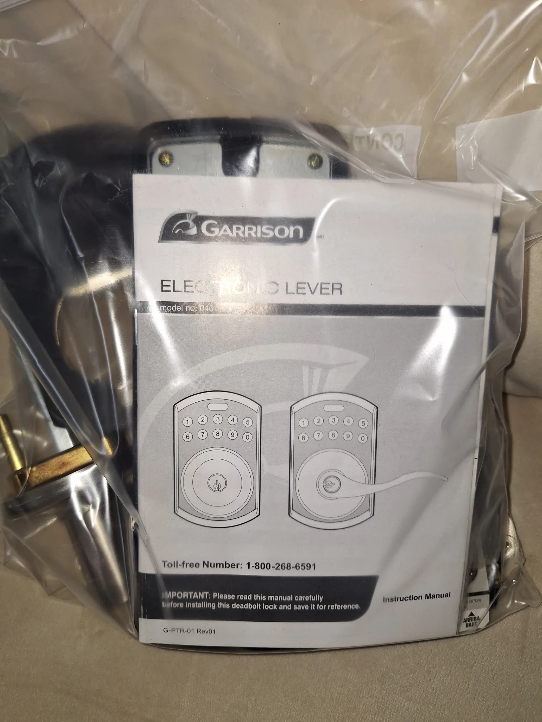 Garrison Electronic Lever Lockset