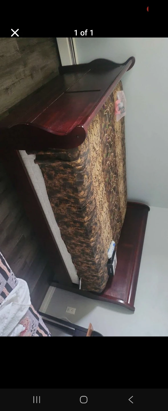 Bed frame bed mattress. And bed box