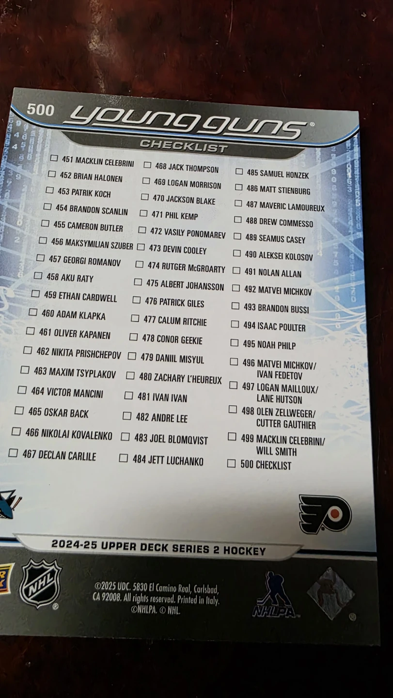 2024-25 Upper Deck Young Guns Macklin Celebrini & Matvei Michkov - photo 2