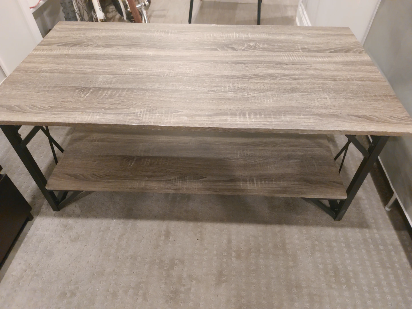 Two-Tier Wood Coffee Table