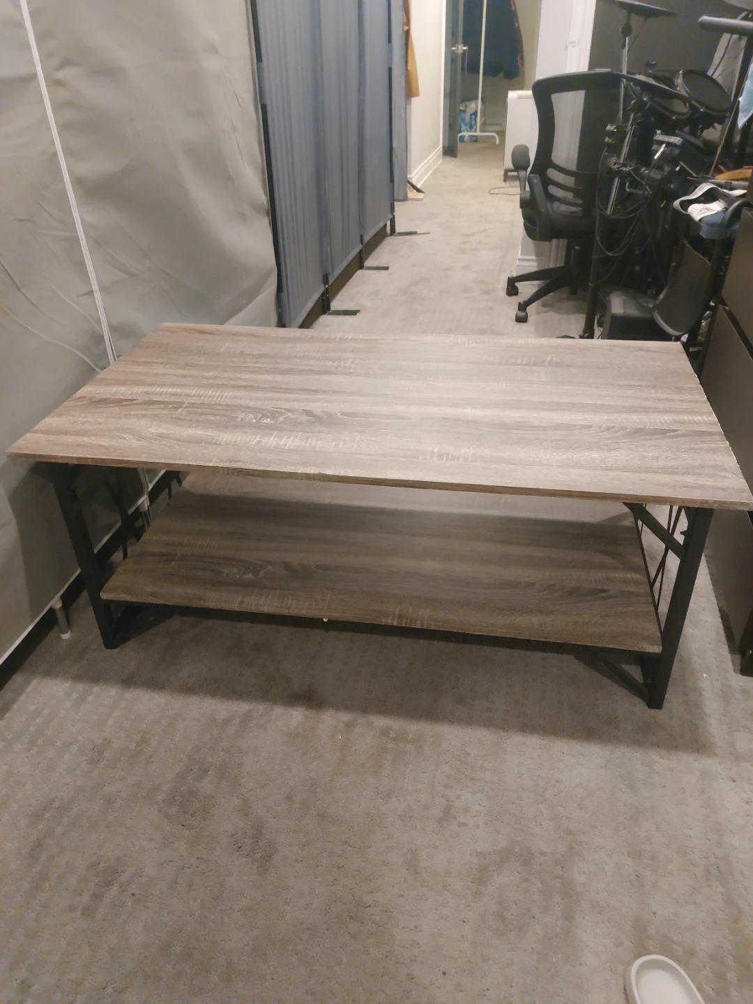 Two-Tier Wood Coffee Table - photo 2