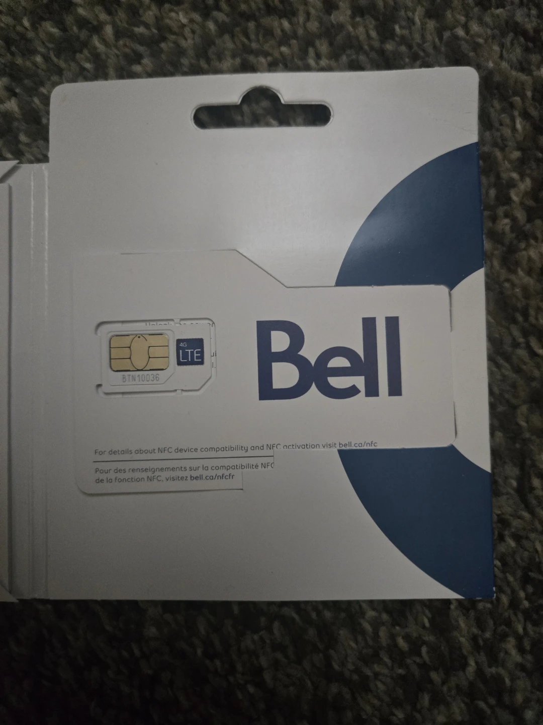 Bell 4G LTE SIM Card