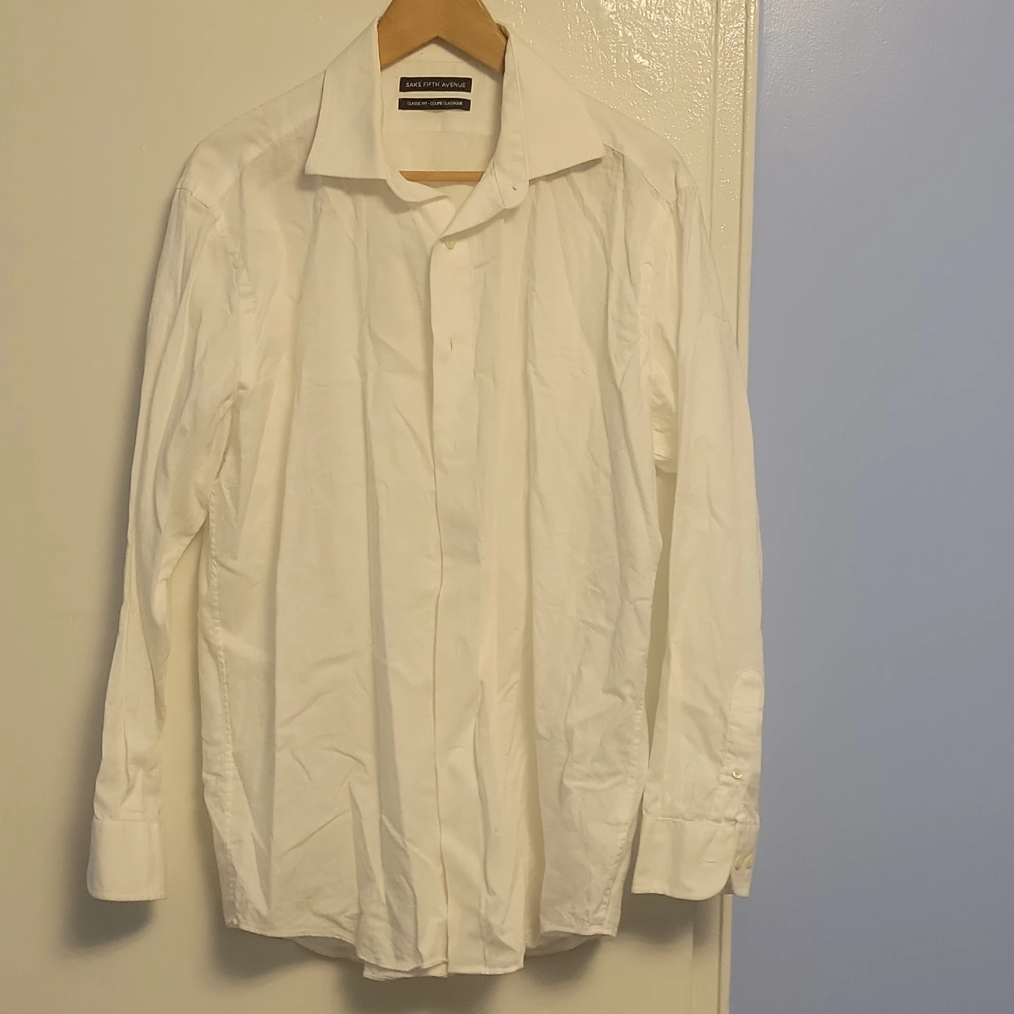 Saks Fifth Avenue White Dress Shirt