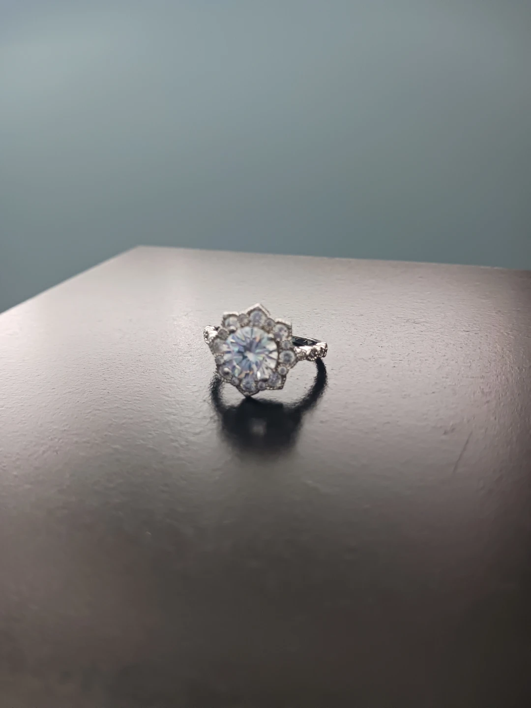 Sparkling Halo  Ring -7 -7.5 - photo 2