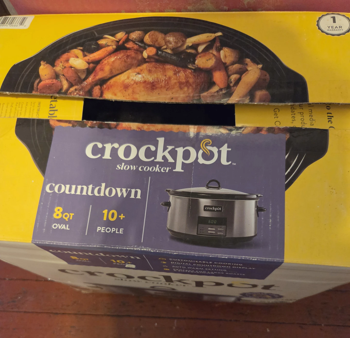 Crockpot "Countdown"  slow cooker - 8 Quart