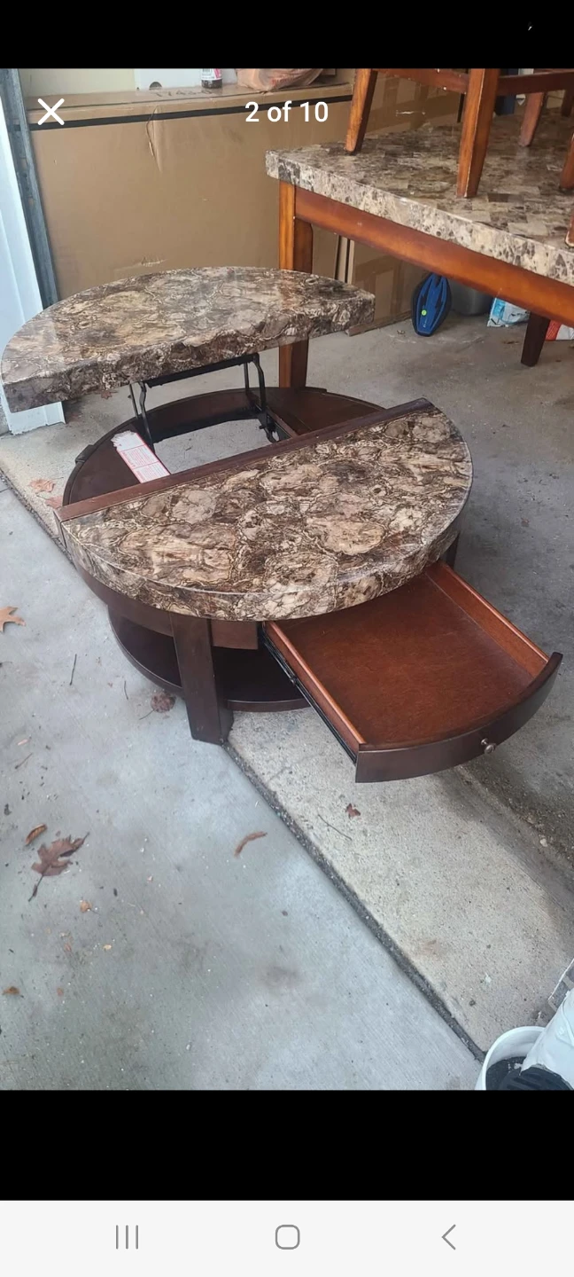 Lift Top Coffee Table with Drawer - photo 3