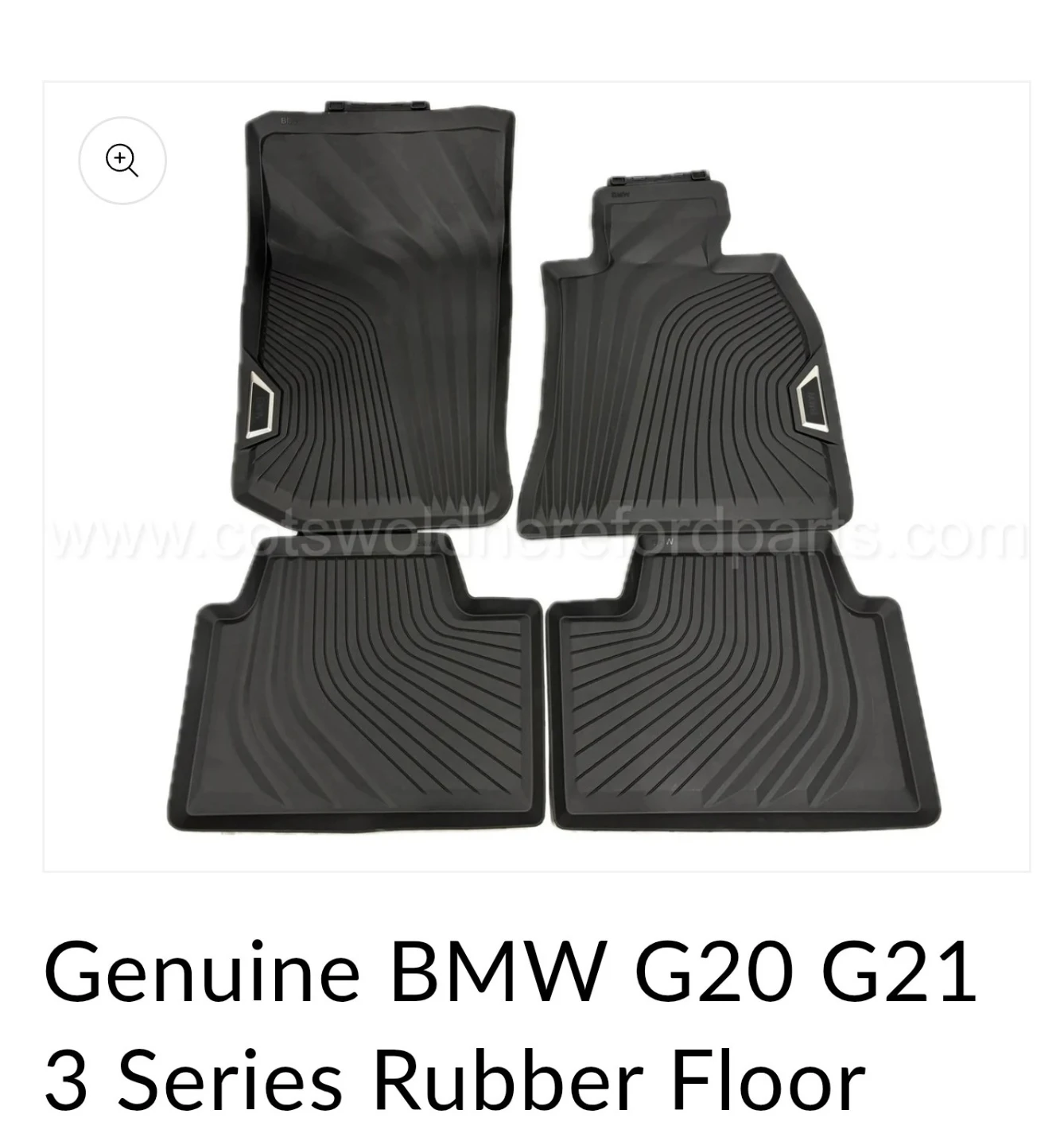 Genuine BMW 3 Series All Weather Rubber Floor Mats Set