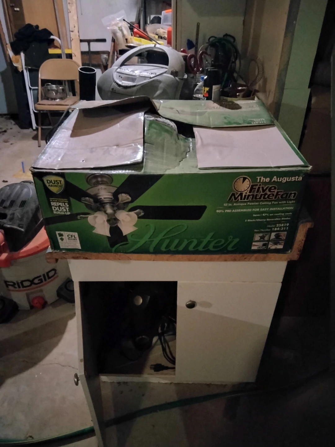 Hunter The Augusta Five Minute Fan Ceiling Fan