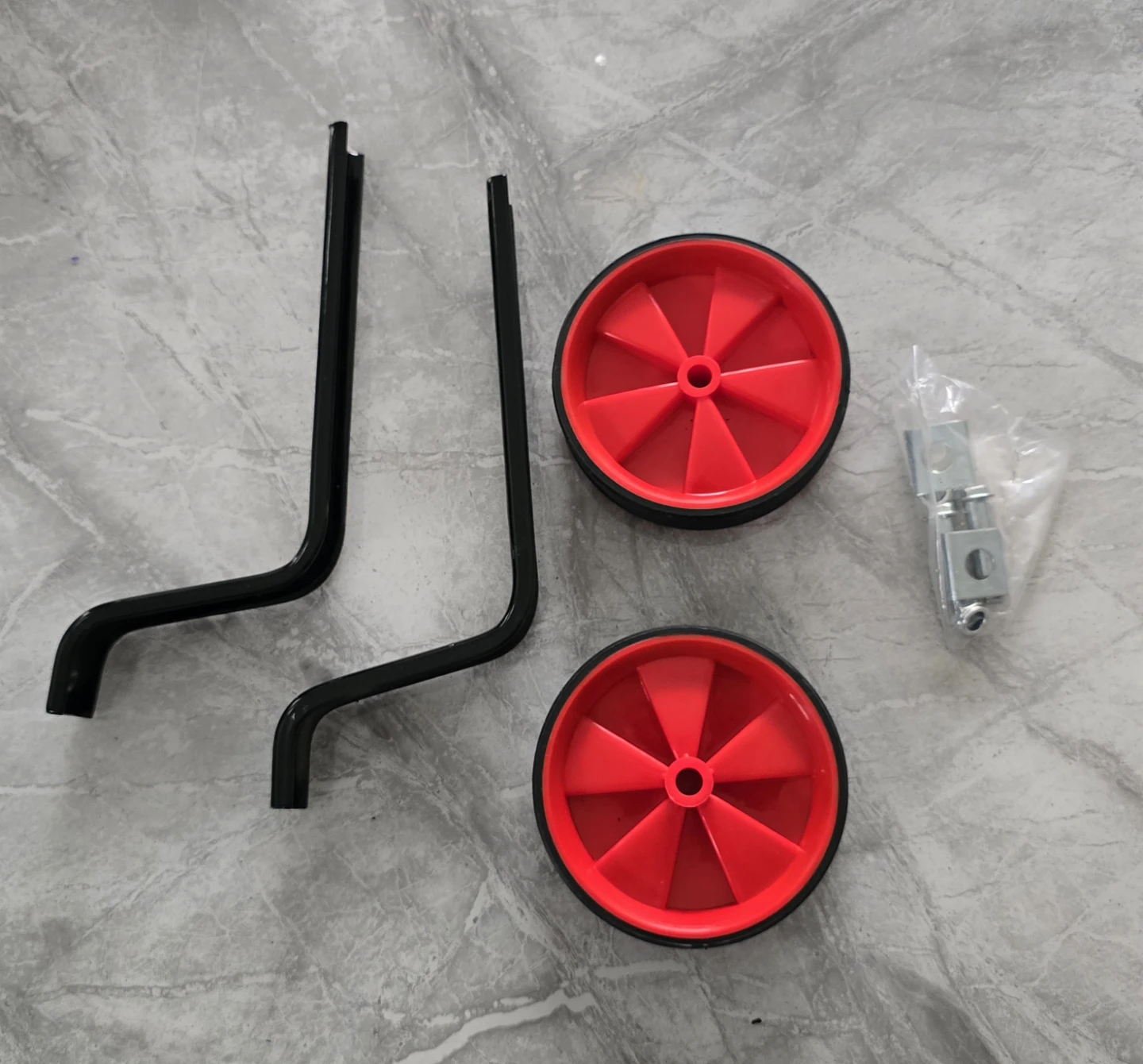Red Kids Bicycle Training Wheels - photo 2