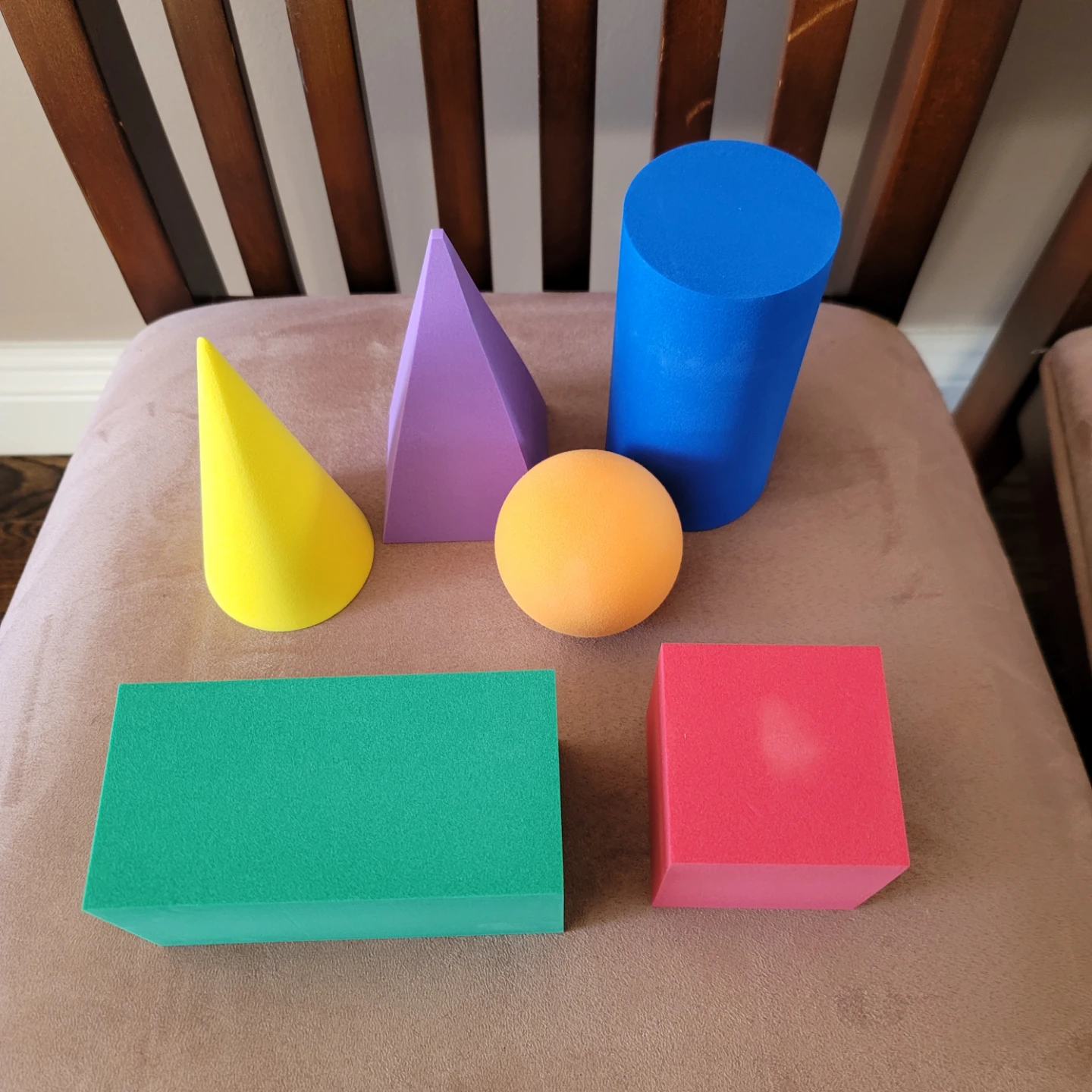 Set of 5 Foam Geometric Shapes