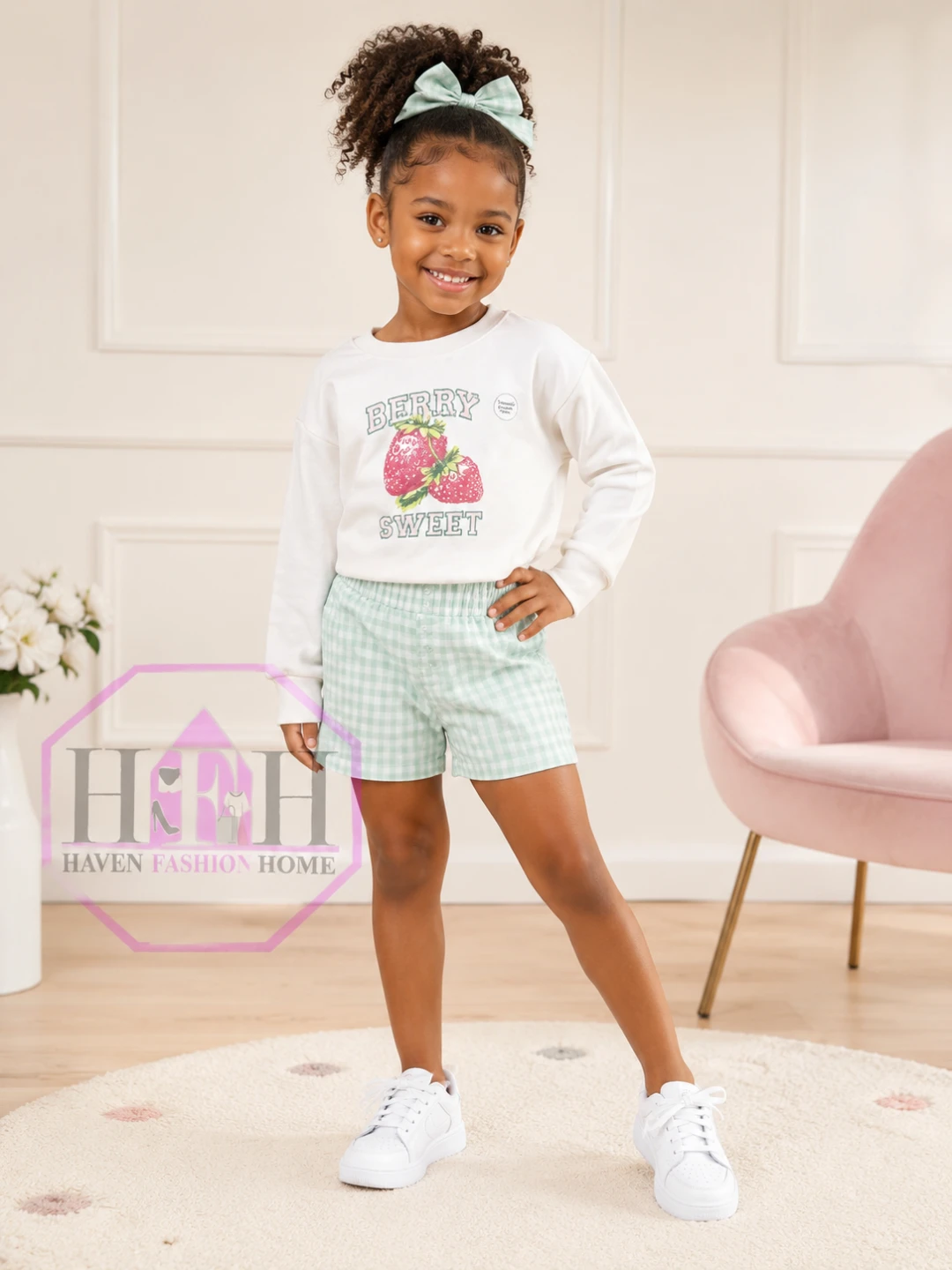 George Kids "Berry Sweet" Sweater and Shorts Set - photo 3