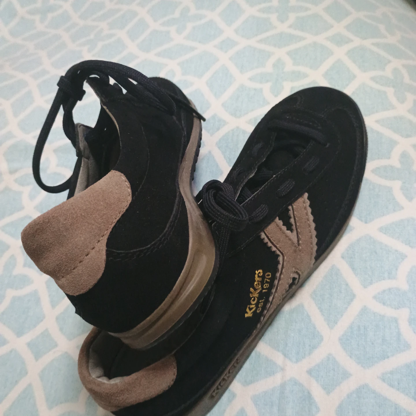 Kickers Black Suede Sneakers Size 41 - photo 2