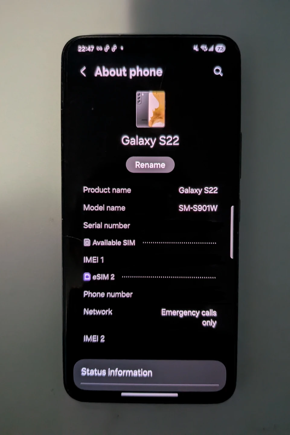 Samsung S22 Phone