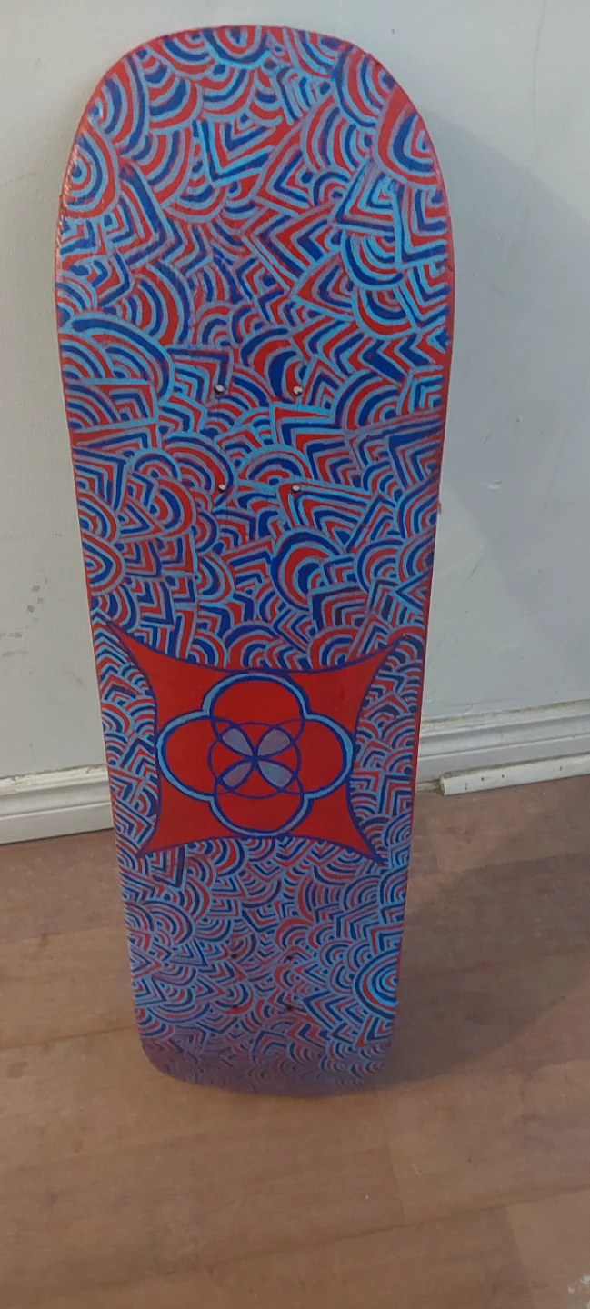 Custom Painted Skateboard Deck - photo 2