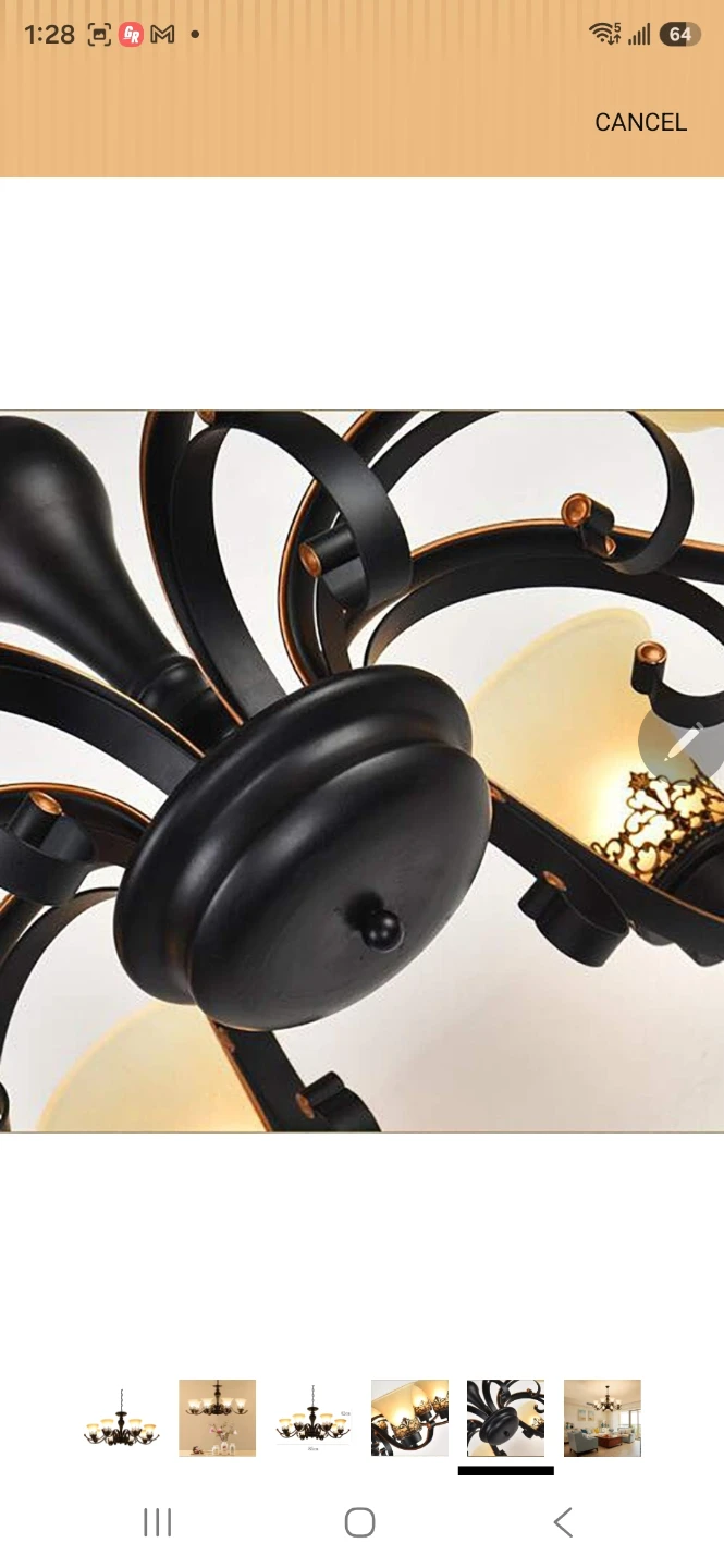 Antique European style 6-lights chandelier (Ceiling light) - photo 5