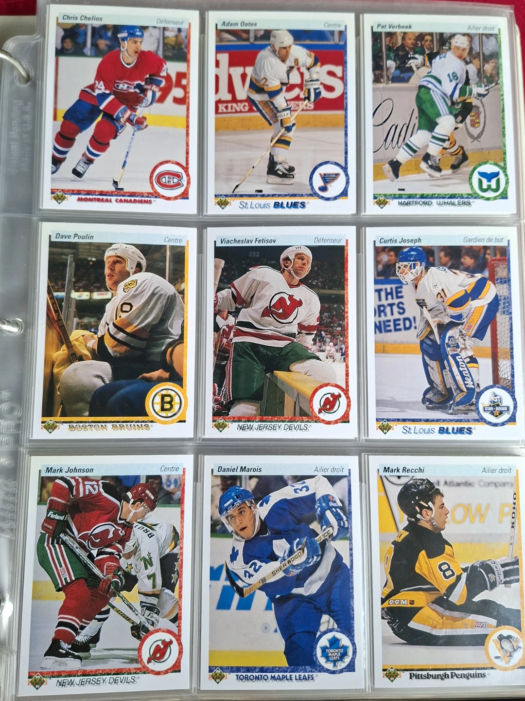 Complete set collection of hockey cards in number order - photo 4