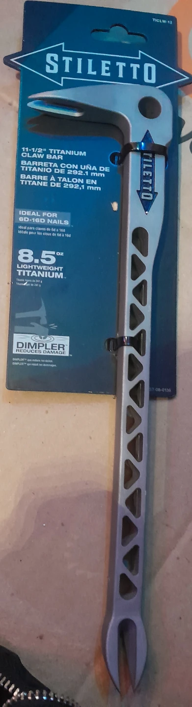 Stiletto 11-1/2" Titanium Claw Bar