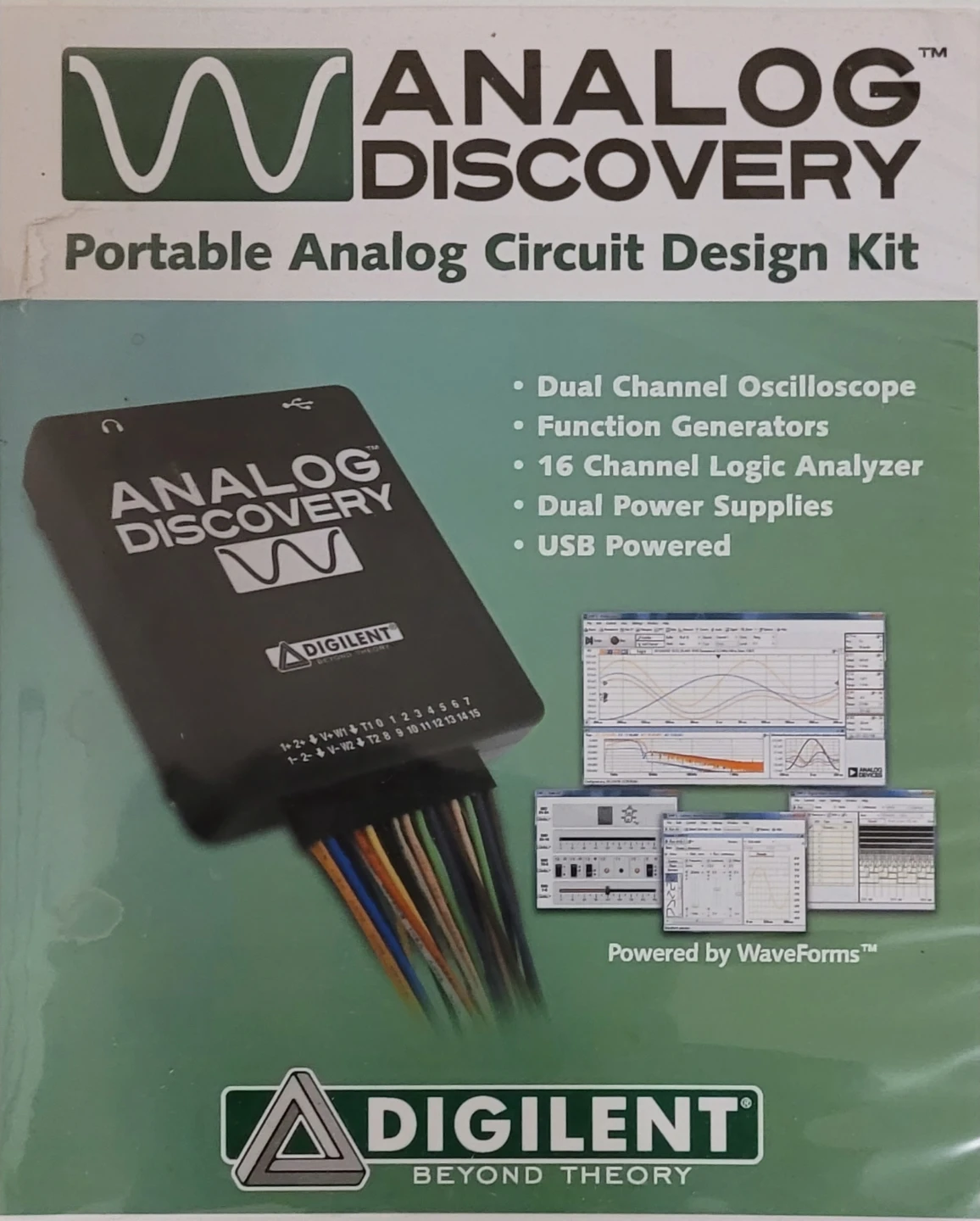 Digilent Analog Discovery 2 – Portable Analog Circuit Design Kit