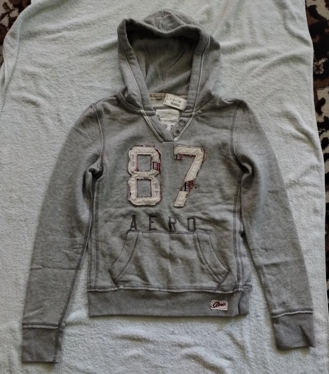 Aeropostale Gray Hoodie "87 Aero"