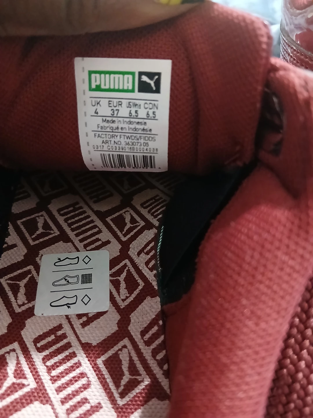 Puma Basket Classic Red Shoes - Size 8.5 CDN - photo 5