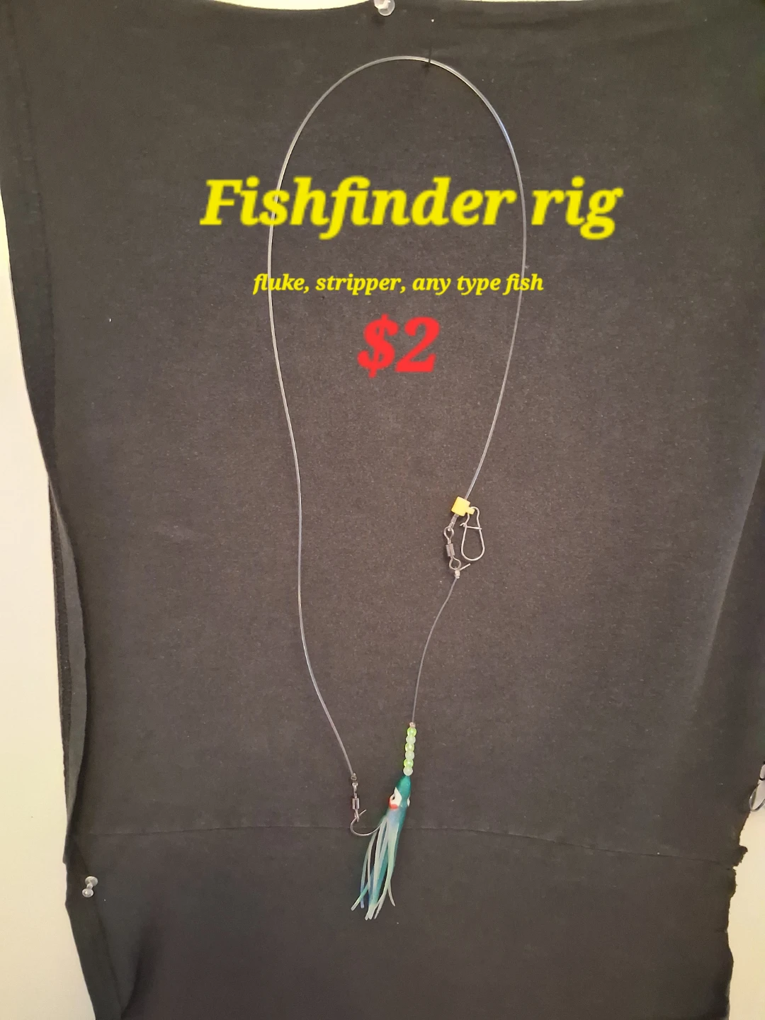 Fishfinder rig for fluke, stripper, any type fish