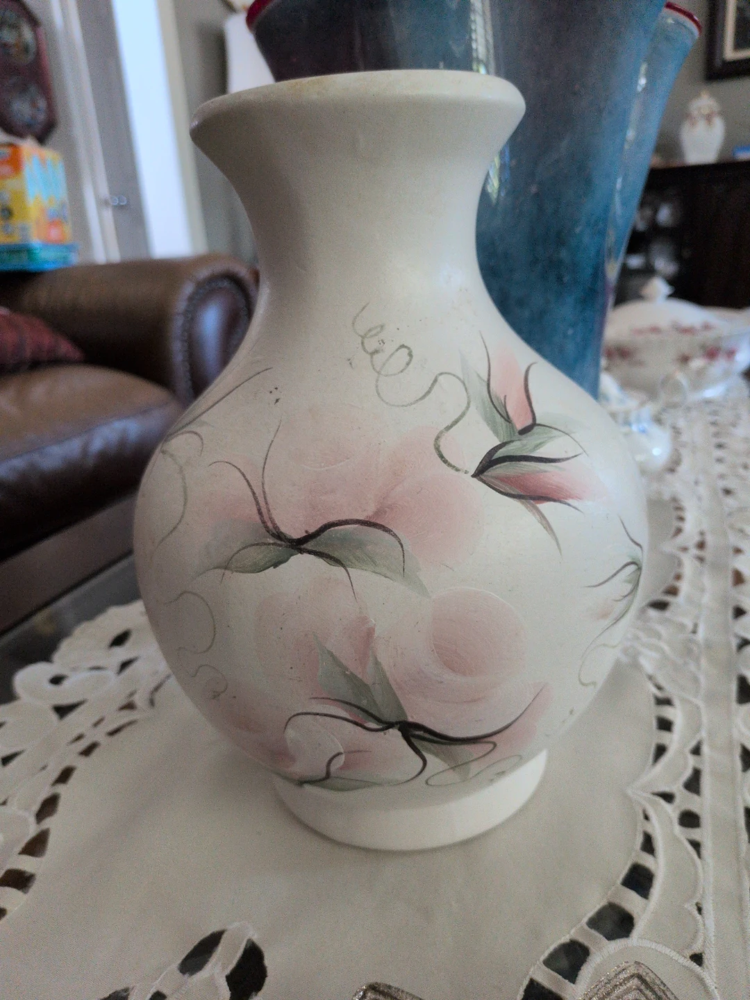 Hand-Painted Floral Vase - photo 2