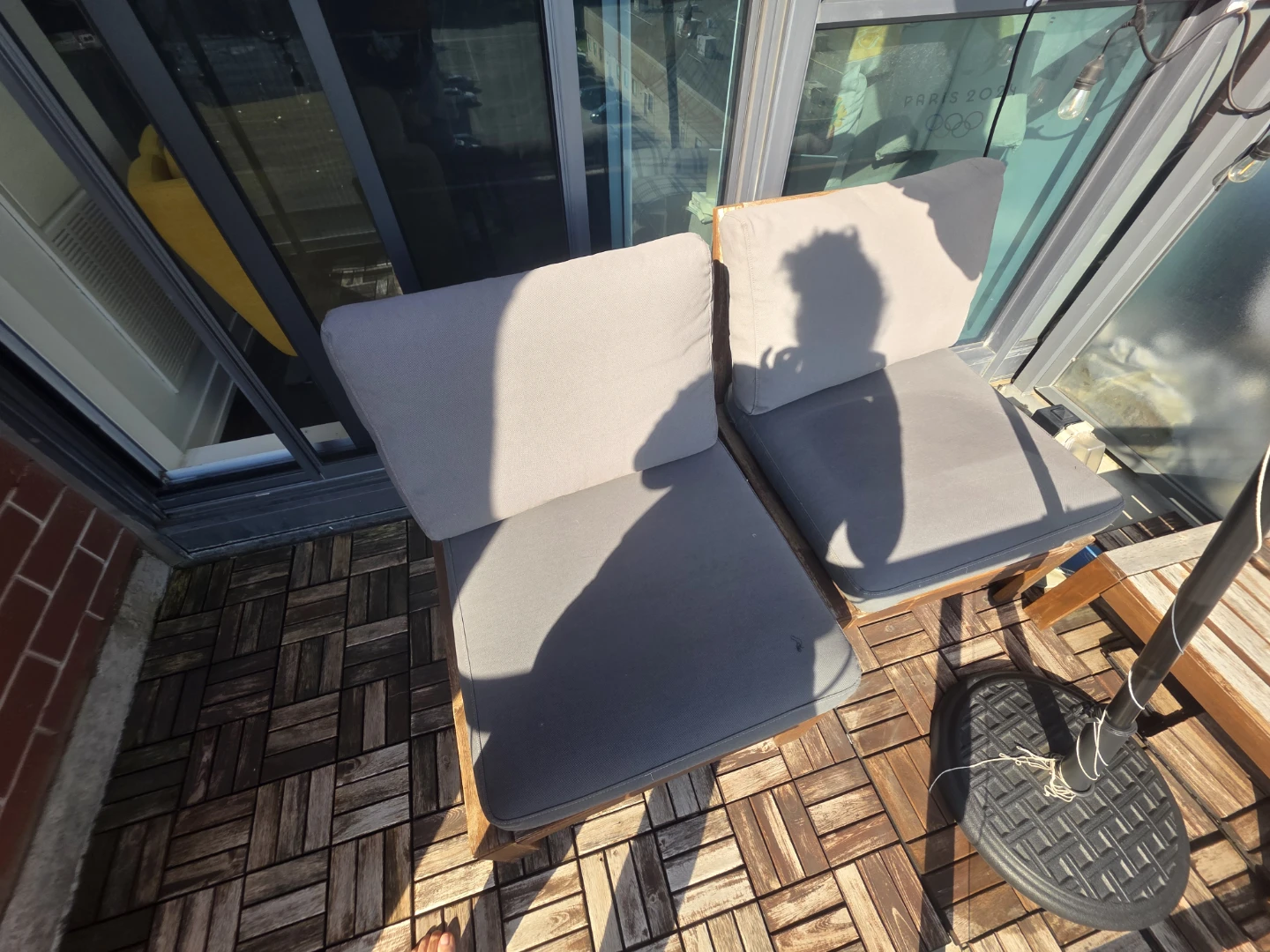 Set of 2 IKEA outdoor chairs (Näämmarö) color gray - photo 4