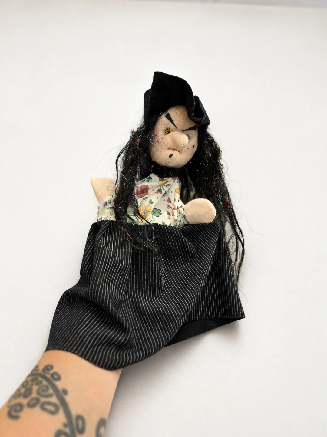 Hand Puppet Witch Doll