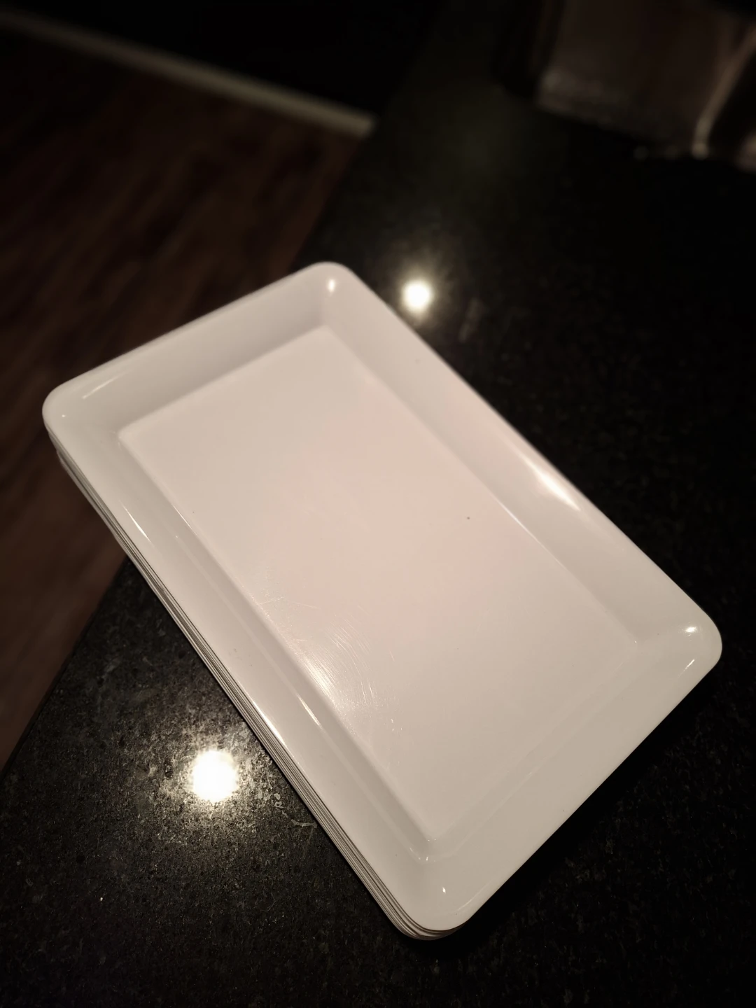 10  White Rectangular Serving Trays - photo 2