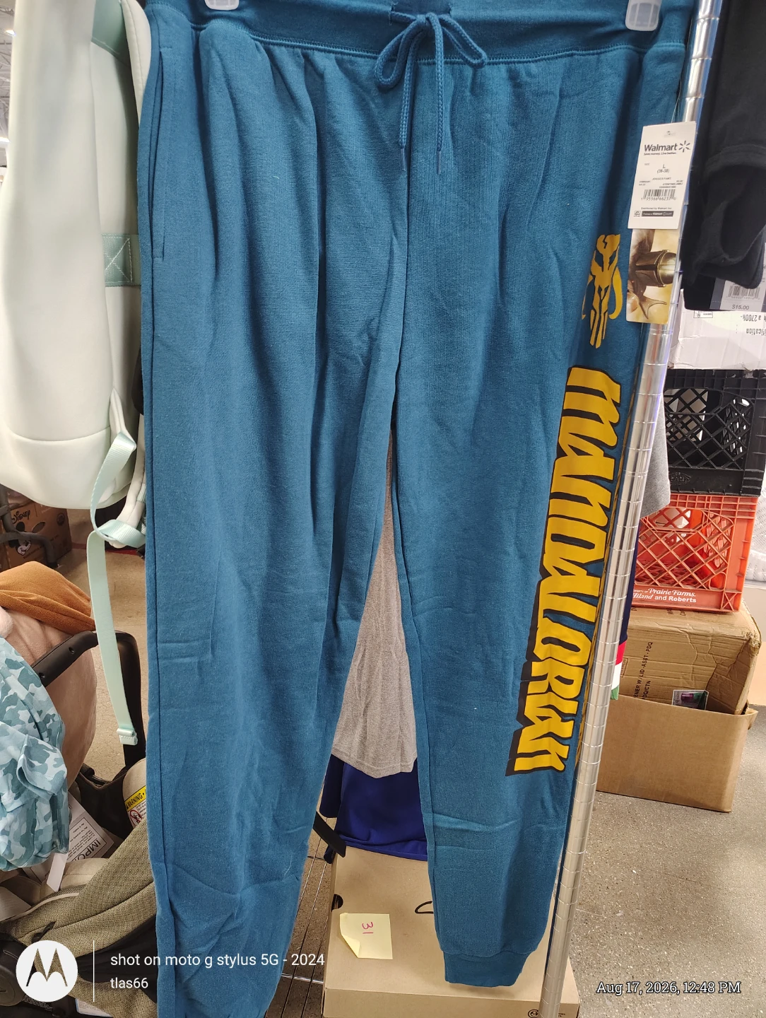 Walmart Jogger Pants - Blue - Size L