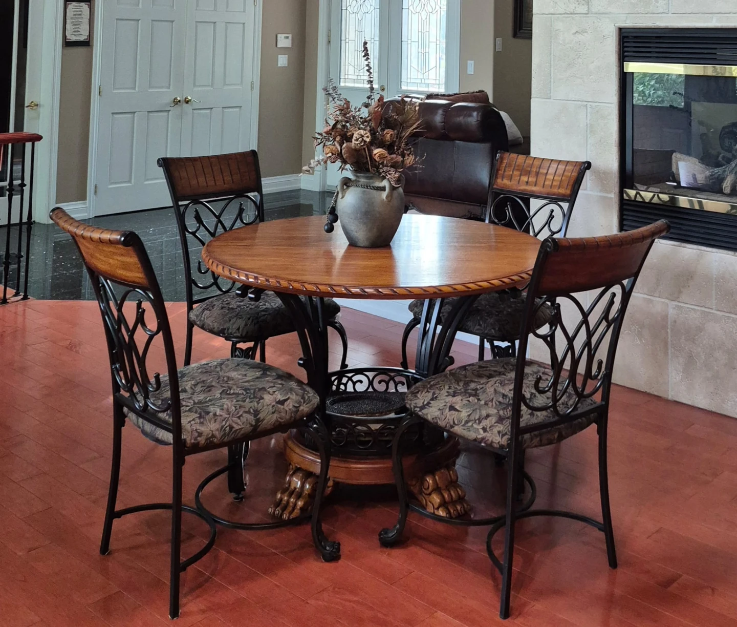 Vintage dining table and chairs