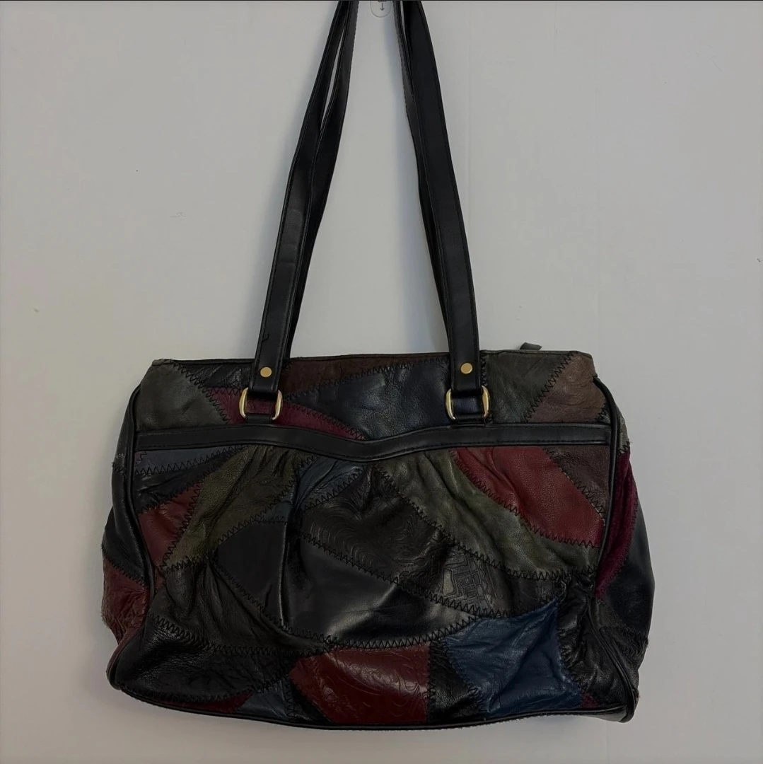 Patchwork Leather Tote Bag