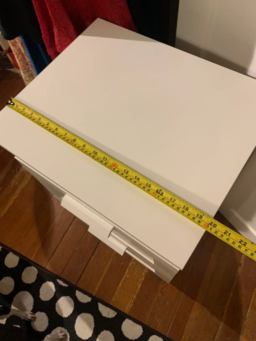 IKEA Brimnes White 2 Dresser Chest Drawer Nightstand - photo 5