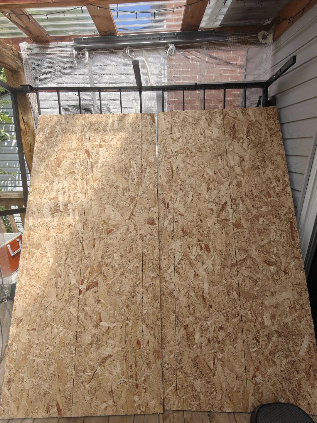 Two OSB Wood Boards 200cm x 93cm Brand New