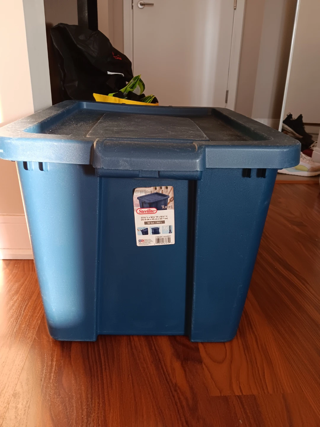 Sterilite Blue Storage Bin with Lid