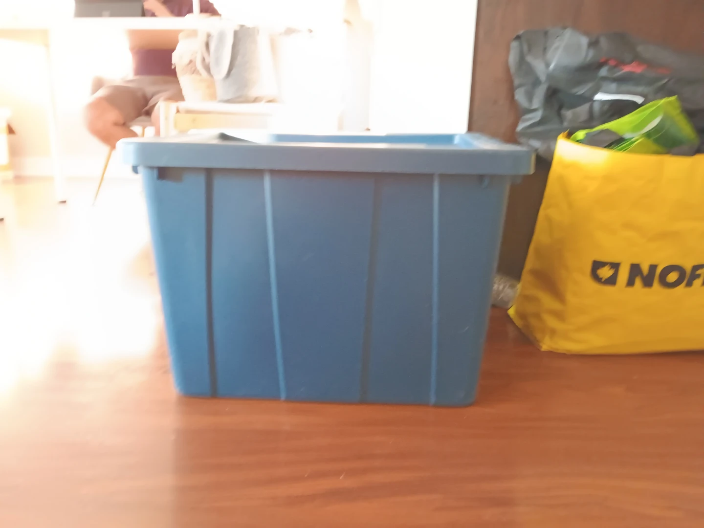 Sterilite Blue Storage Bin with Lid - photo 2