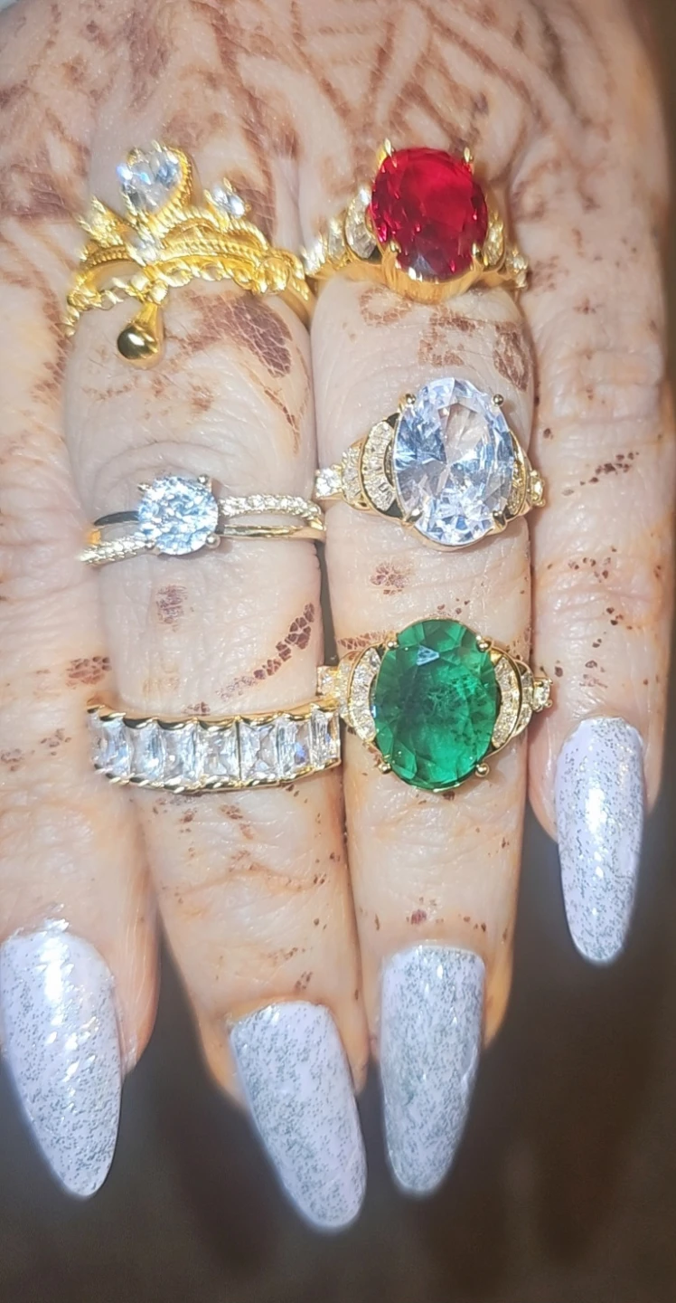 24 karat gold plated Statement Rings