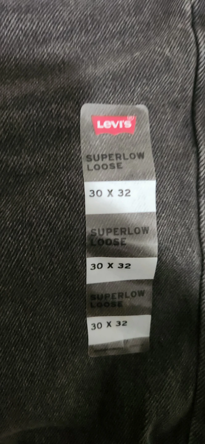 Women pants Levi's Superlow Loose Jeans Black 30x32