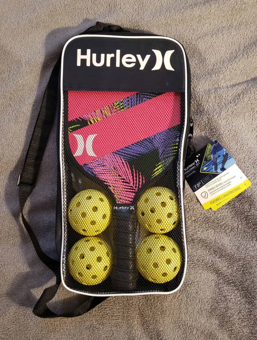 Hurley Pickleball 2 Paddles and 4 Balls Set - - photo 3